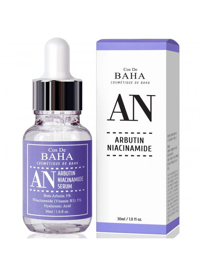 Arbutin 5% Serum for Face with Niacinamide 5% - Treating Pigmentations, Melasma, Dark Spot Corrector, Prevent Skin Discolouration, 1 Fl Oz (30ml)