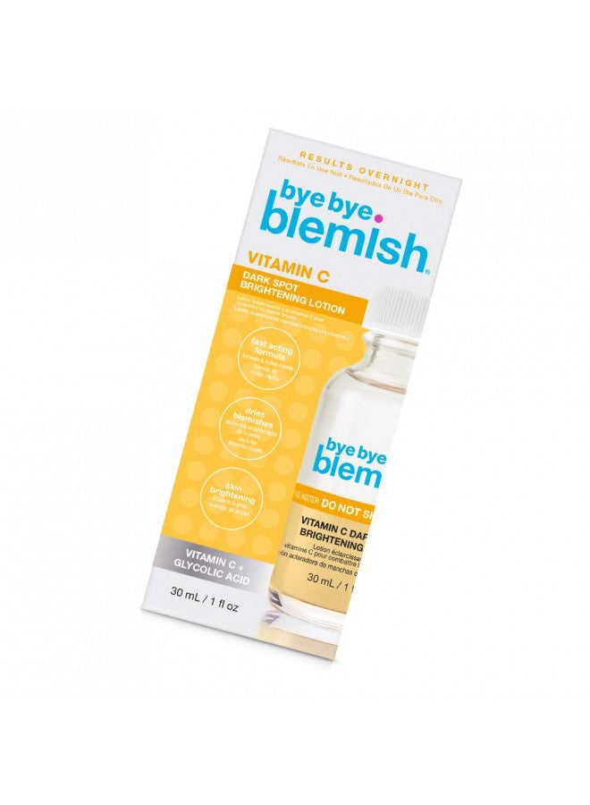 Bye Bye Blemish Dark Spot Lotion Vitamin C | Assists with Drying Blemishes And Brightening Skin | Fast Acting Solution | 1 Fl. Oz.