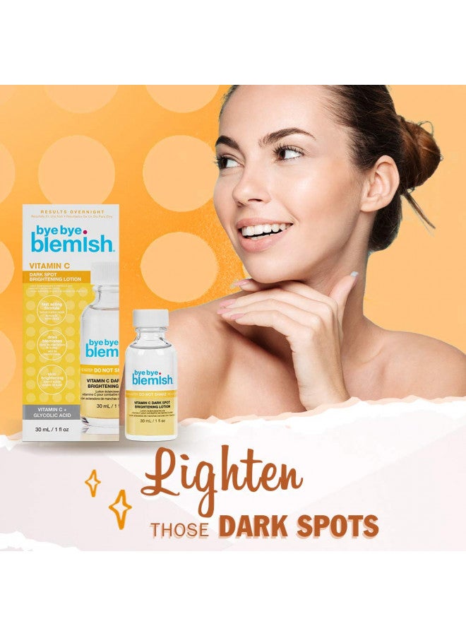 Bye Bye Blemish Dark Spot Lotion Vitamin C | Assists with Drying Blemishes And Brightening Skin | Fast Acting Solution | 1 Fl. Oz.