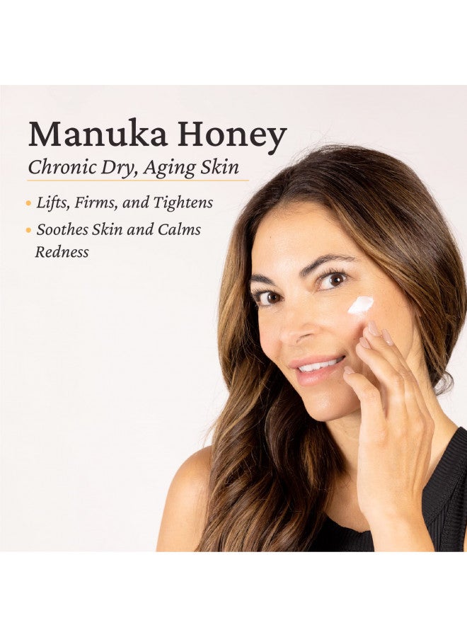 Elastalift Manuka Honey Cream Face Moisturizer & Body Butter Lotion For Dry Skin | Firming & Hydrating Miracle Balm Skin Care Moisturizing Lotion For Women, Wrinkles, & Sun Damaged Skin, 15 Fl Oz