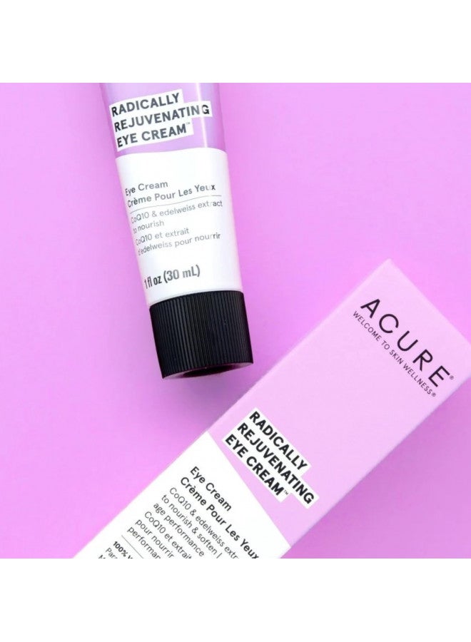ACURE Radically Rejuvenating Eye Cream | 100% Vegan | Provides Anti-Aging Support | Chlorella & Edelweiss Extract - Hydrates & Minimizes Fine Lines , Ivory 1 Fl Oz