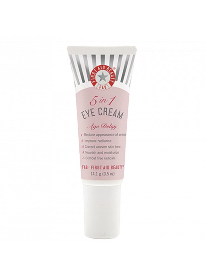 First Aid Beauty 5 in 1 Eye Cream: Multi Action Anti Aging Eye Cream for Dry Sensitive Skin. Great for All Skin Types. (0.5 Ounce)
