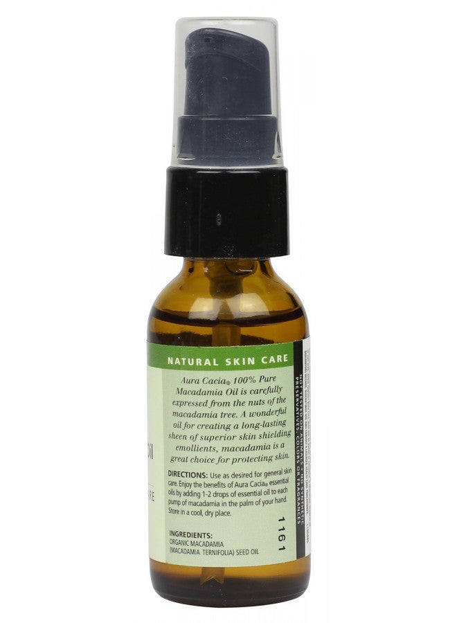Aura Cacia Organic Skin Care, Protecting Macadamia Oil, 1 Fluid Ounce
