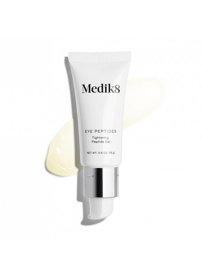 Medik8 Eye Peptides - Firming, Hydrating Daily Under Eye Skin Repair Gel - Smoothing, Tightening, Anti-Aging Treatment for Reducing Wrinkles - Plumping, Refreshing, Gentle Skin Regeneration - 0.5 oz