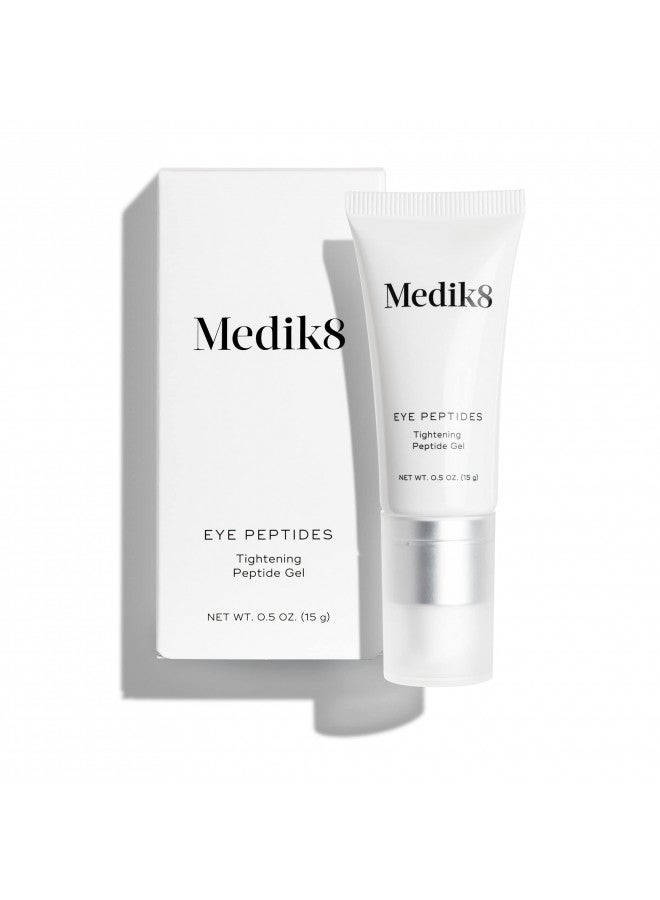 Medik8 Eye Peptides - Firming, Hydrating Daily Under Eye Skin Repair Gel - Smoothing, Tightening, Anti-Aging Treatment for Reducing Wrinkles - Plumping, Refreshing, Gentle Skin Regeneration - 0.5 oz
