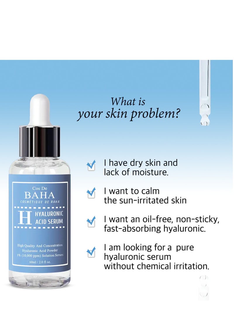 Cos De BAHA - H Hyaluronic Acid Serum, 60ml