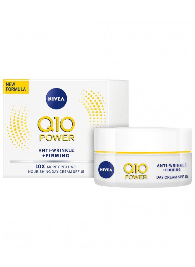 Nivea Q10 Plus Spf 15 Anti-Wrinkle Face Day Cream, 50 Ml, Pack Of 3