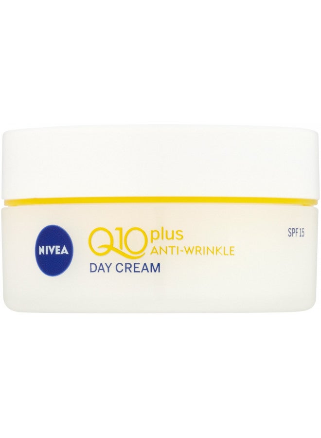 Nivea Q10 Plus Spf 15 Anti-Wrinkle Face Day Cream, 50 Ml, Pack Of 3