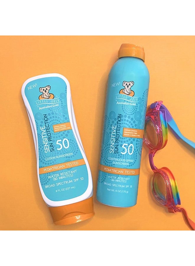 Australian Gold Little Joey Sunscreen Lotion SPF 50, 8 Ounce | Hypoallergenic & Fragrance Free | Broad Spectrum | Water Resistant | Vegan | Pediatrician Tested