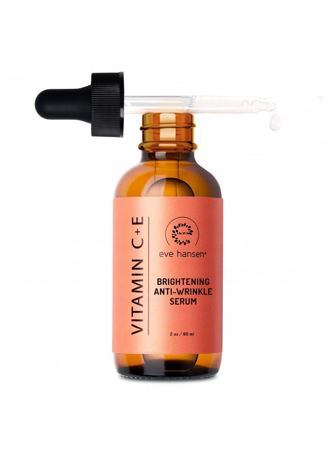 Eve Hansen Vitamin C Serum for Face | (2 OZ) Facial Serum with Natural, Organic Hyaluronic Acid, Vitamin E and Aloe Vera | Brighten, Reduce Appearance of Wrinkles, Fine Lines and Dark Spots