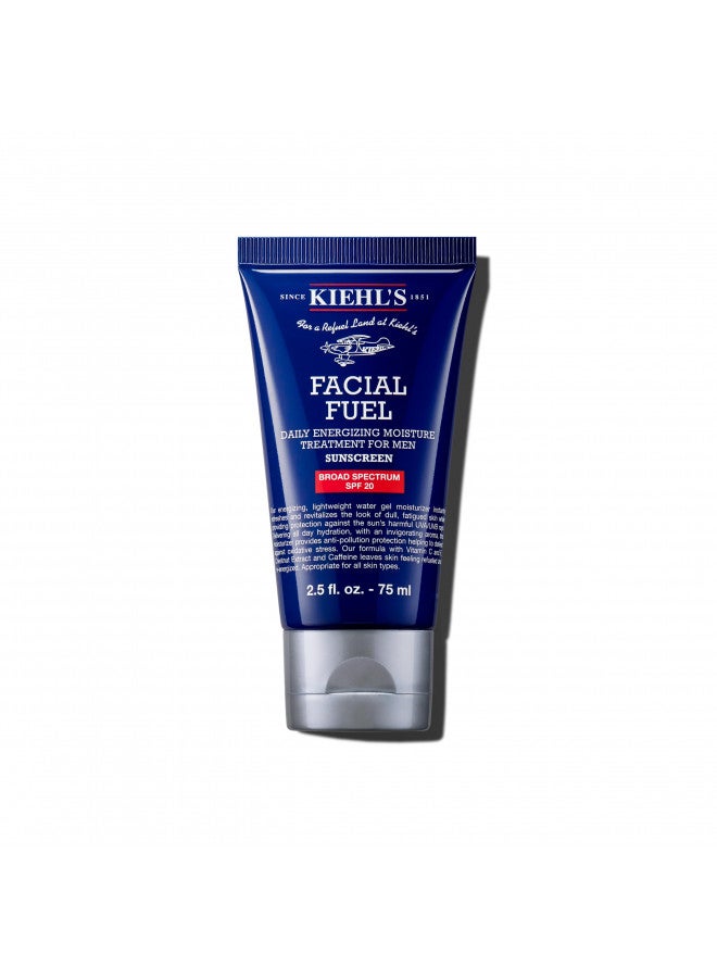 Kiehl's Facial Fuel SPF 20 Daily Energizing Moisture for Men Sunscreen 2.5oz