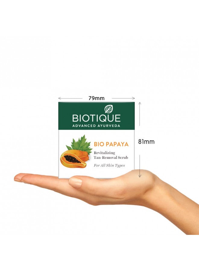 Biotique BIO PAPAYA Revitalizing Tan- Removal scrub 75gm/ 2.65 Fl.Oz