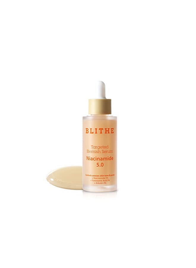 BLITHE Korean Niacinamide Serum Dark Spot Corrector Face Brightening Serum - Vitamin B3 Niacinamide Serum for Face, Skin Soothing Cica & Allantoin, Arbutin & Tranexamic Acid, 1oz