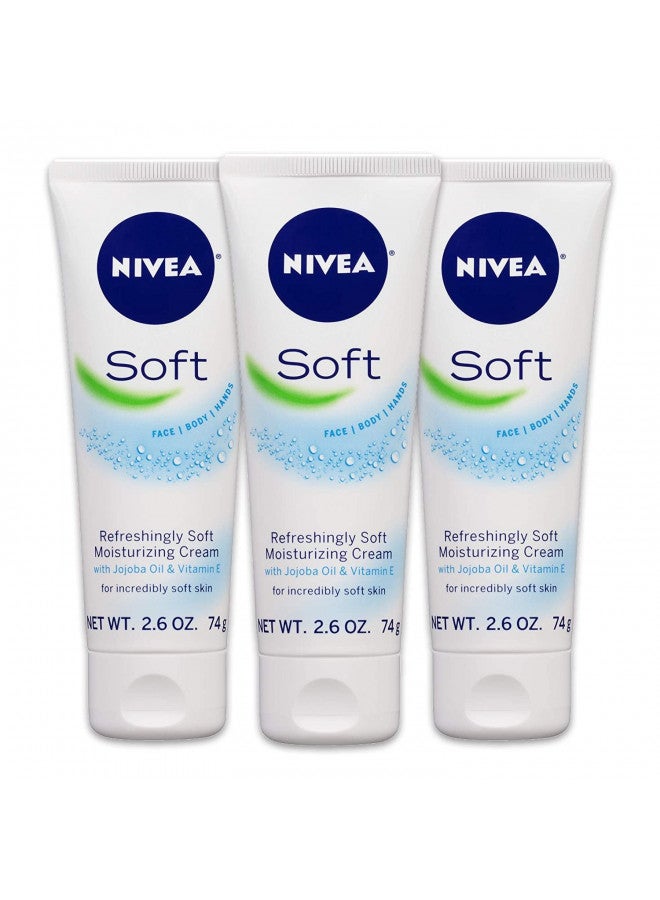 NIVEA Soft Moisturizing Creme 2.60 oz (Pack of 6)