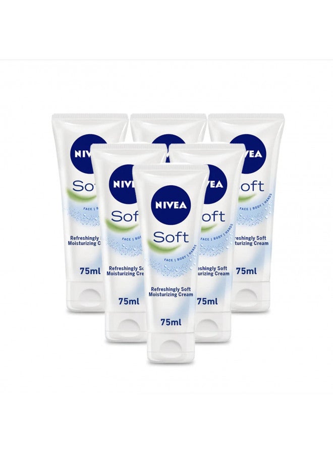 NIVEA Soft Moisturizing Creme 2.60 oz (Pack of 6)