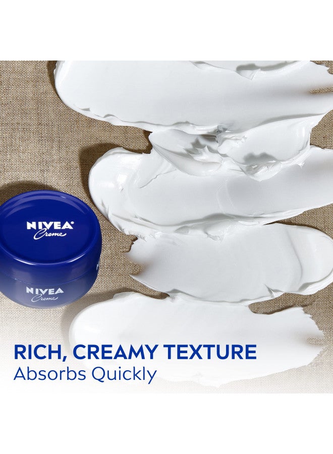 NIVEA Creme Body, Face and Hand Moisturizing Cream, 3 Pack of 6.8 Oz Jars