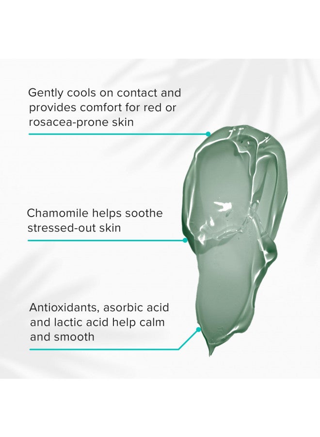 ClarityRx Cold Compress Soothing Cucumber Face Mask, Natural Plant-Based Cooling Facial Treatment with Aloe for Sensitive & Rosacea-Prone Skin (1.7 oz)