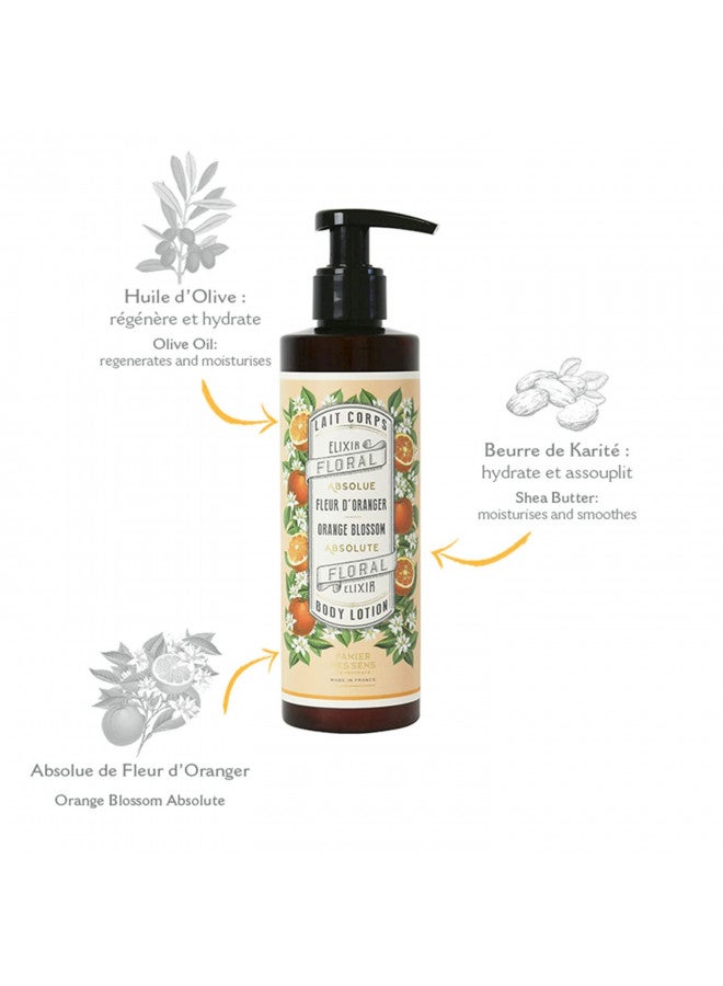 Panier des Sens Orange Blossom Shea butter Body lotion for dry skin, body cream - Made in France 97% natural - 8.45 Floz/250ml
