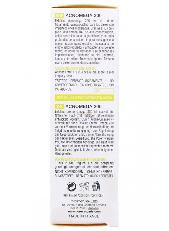 Noreva Exfoliac Acnoméga 200 30ml