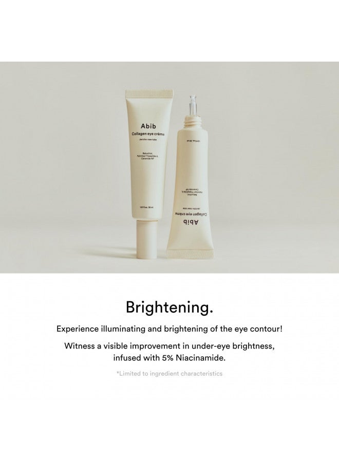 Abib Collagen Eye Crème Jericho Rose Tube for Dark Circles and Puffiness, Under Eye Fine Lines