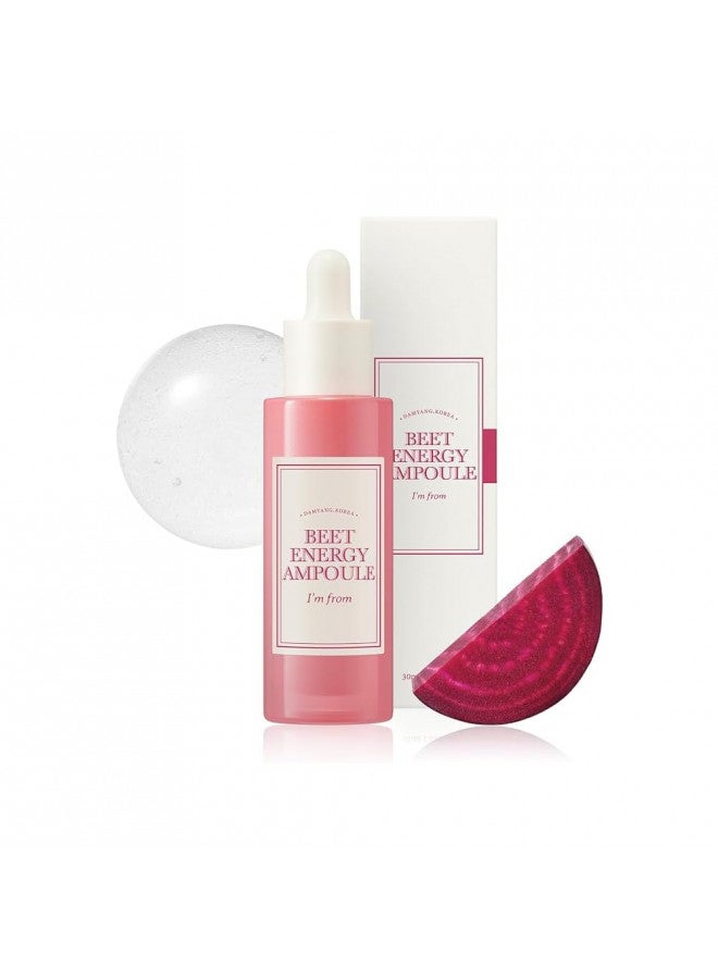 I'm from Beet Energy Ampoule, 81.5% red beet extract, Intensive vitalization care, Micro Squalane Capsules for deeper hydration, rich in minerals and betaine, radiance, nourishment - 30ml