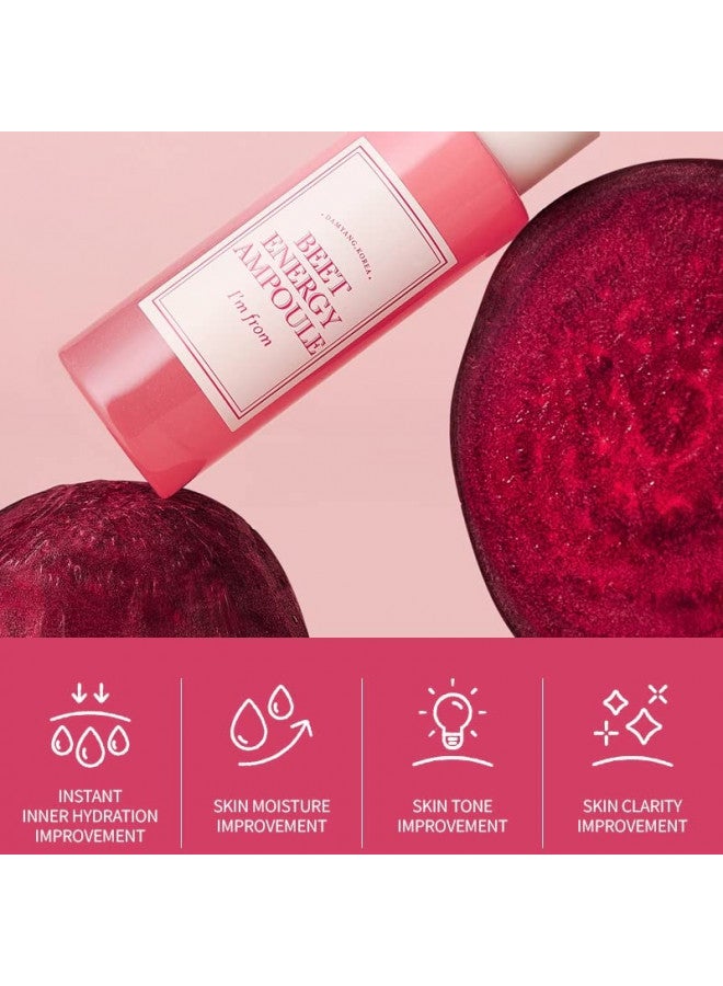 I'm from Beet Energy Ampoule, 81.5% red beet extract, Intensive vitalization care, Micro Squalane Capsules for deeper hydration, rich in minerals and betaine, radiance, nourishment - 30ml