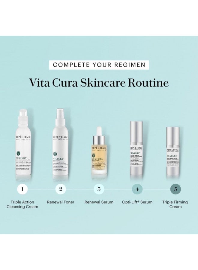 Repechage Vita Cura Triple Firming Cream. Anti Aging Face + Neck Moisturizer Cream. Clinically Proven to Help Improve the Appearance of Skin Firmness, Lines & Wrinkles 1.7fl oz/50ml