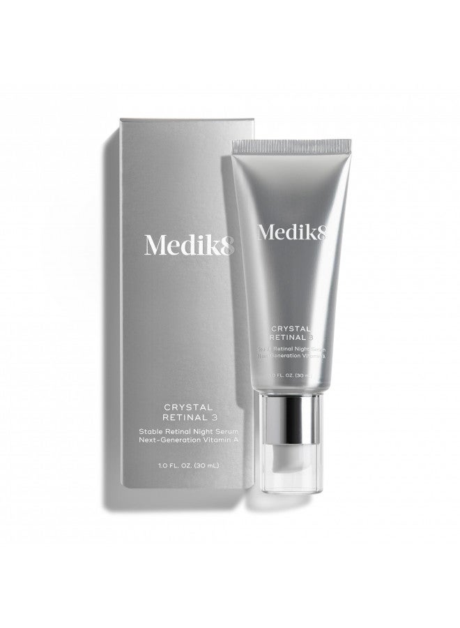Medik8 Crystal Retinal 1 - Brightening, Firming, Advanced Skin Regenerating Retinaldehyde Serum - Smoothing, Hydrating Wrinkle Repair Recipe - With Hyaluronic Acid, Glycerin, and Vitamin E - 1 oz