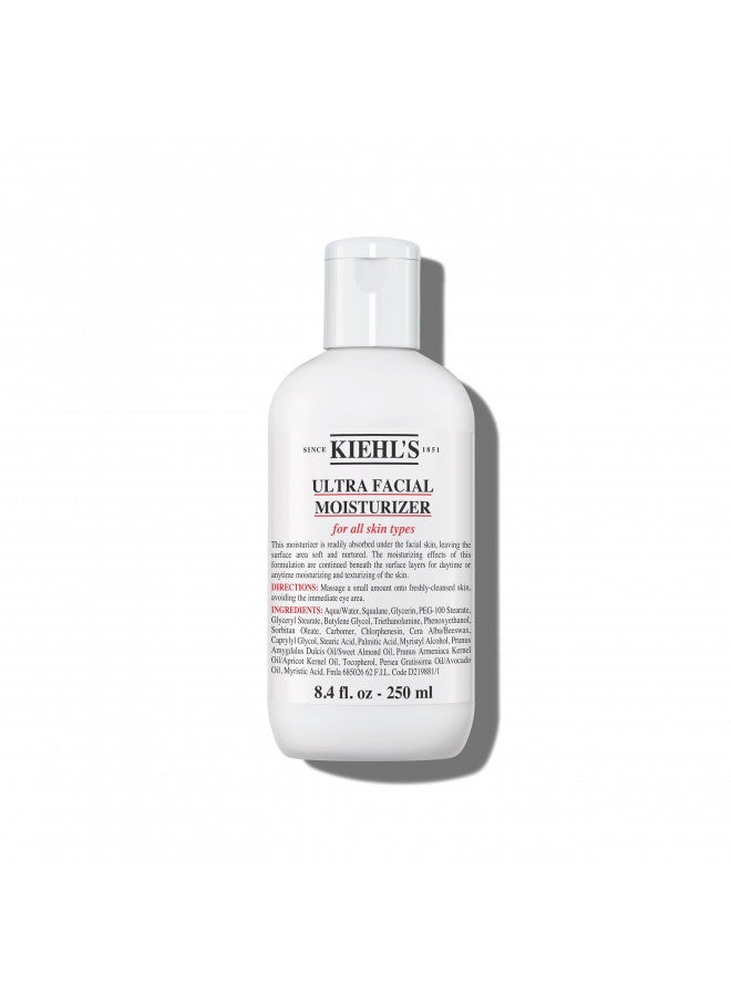 Kiehl's Ultra Facial Moisturizer for Unisex, 8.4 Ounce (All Skin Types)