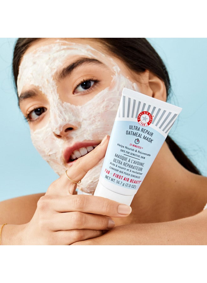 First Aid Beauty Ultra Repair Instant Oatmeal Mask Hydrating Mask to Help Calm and Soothe Skin 2 oz.