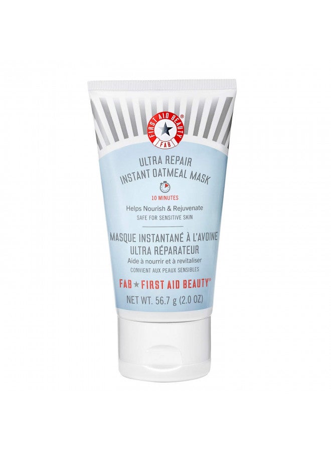 First Aid Beauty Ultra Repair Instant Oatmeal Mask Hydrating Mask to Help Calm and Soothe Skin 2 oz.