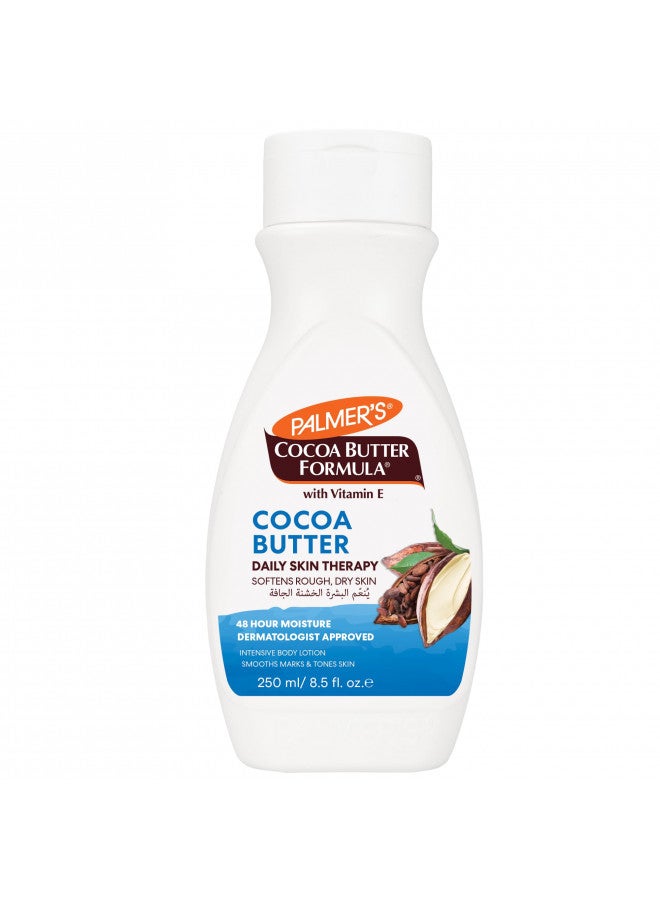 Palmer's Cocoa Butter Formula Daily Skin Therapy Cocoa Butter Body Lotion for Dry Skin, Hand & Body Moisturizer, Flip Cap Bottle, 8.5 Oz (Pack of 1)