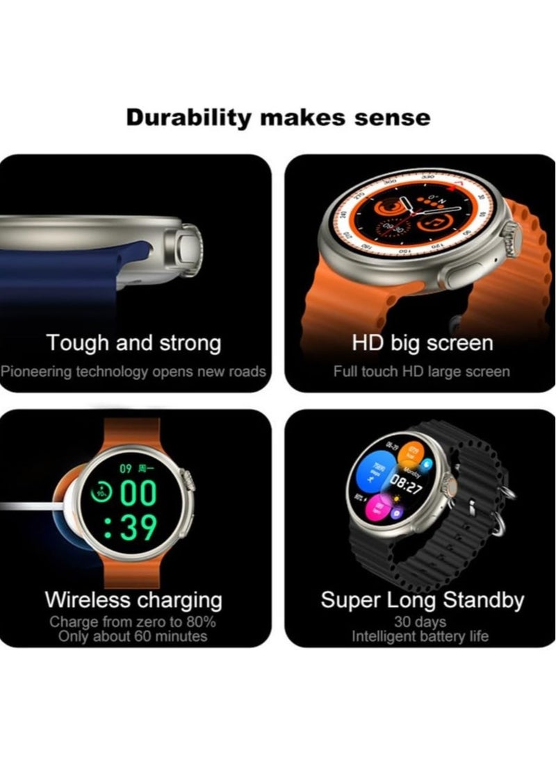 Smart Watch Z78 Ultra, Large Round 1.52‘’ HD Color Display Smart Watch, Z78 Ultra Smart Watch, Fitness Smart Watches for Running, Climbing, Cycling Enthusiasts