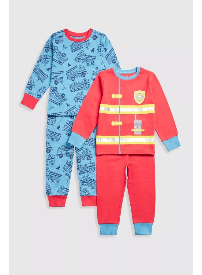 Firefighter Pyjamas - 2 Pack