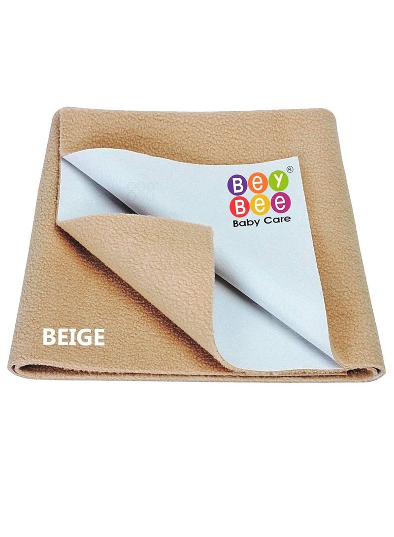 Beybee Quick Dry Baby Bed Protector Waterproof Sheet - Medium (Beige)