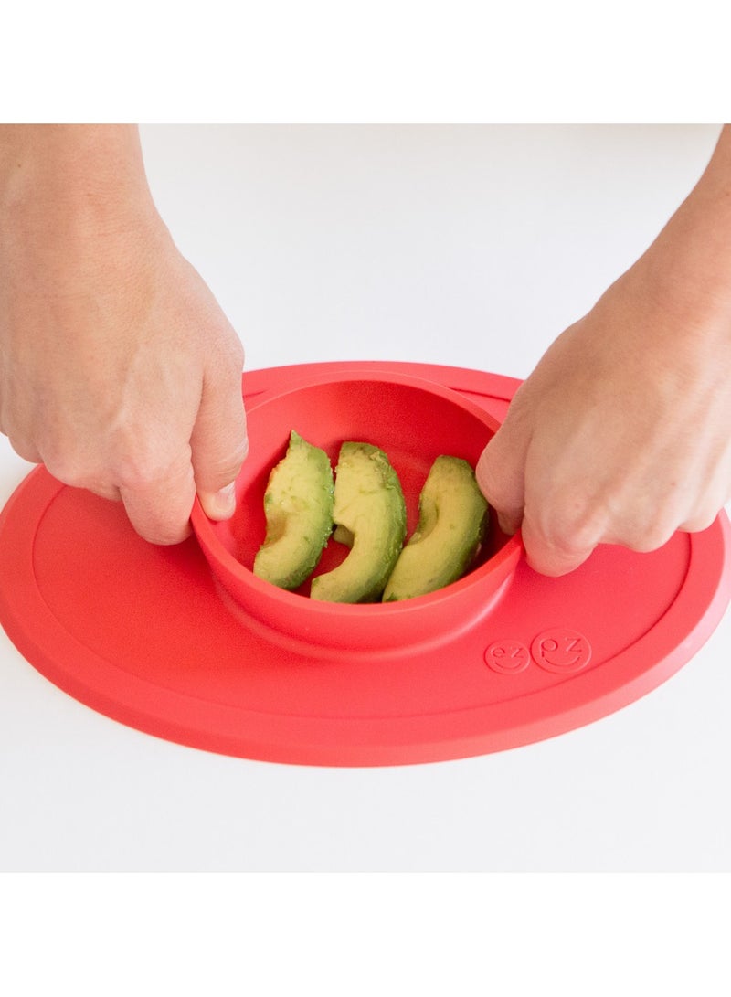 Tiny Bowl - 100% Silicone Suction Bowl - Baby Plate - Kids Plate - Baby Led Weaning - Fits On All Highchair Trays - 4 Months+ - Indigo