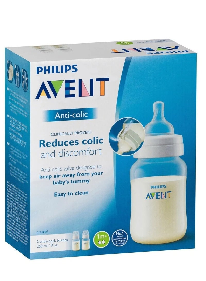 Anti Colic and Discomfort Baby Feeding Bottle Reduce Air Ingestion Airflex Venting Milk Bottle260ml