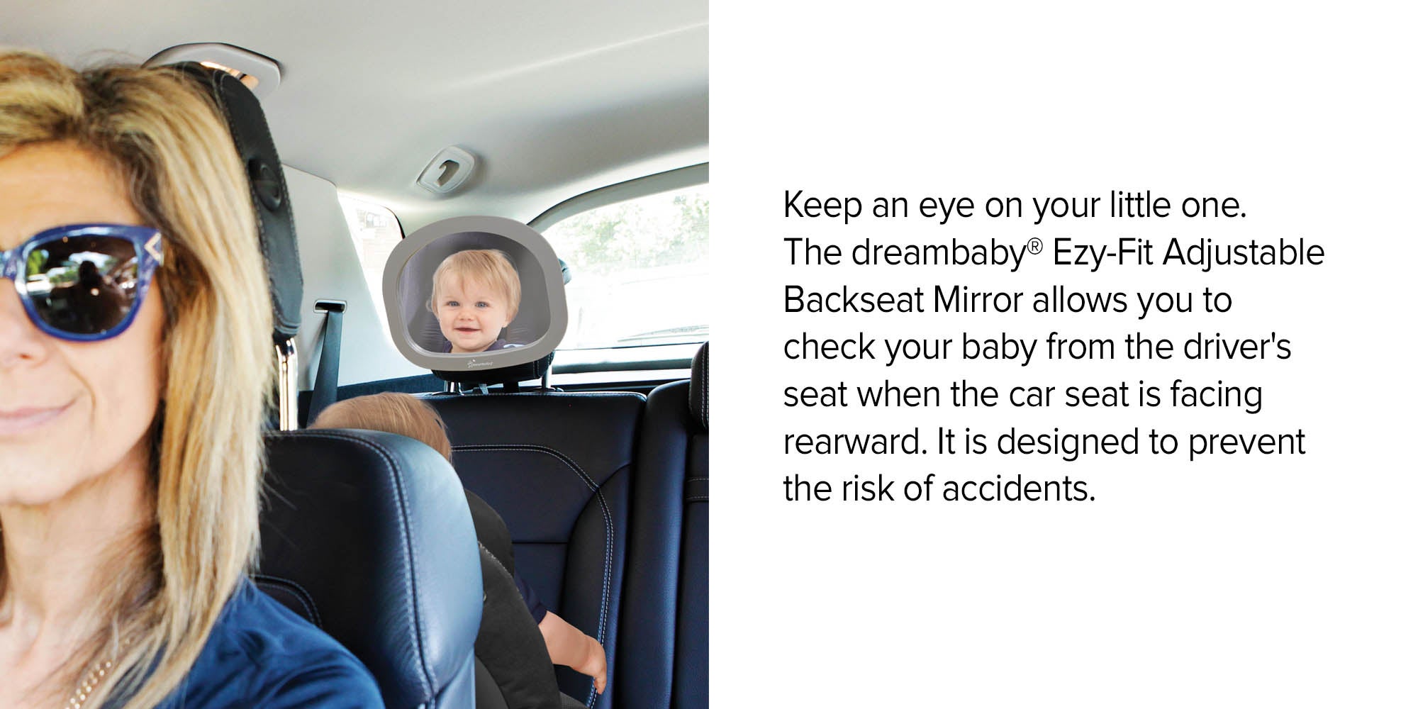 Ezy Fit Adjustable Backseat Mirror