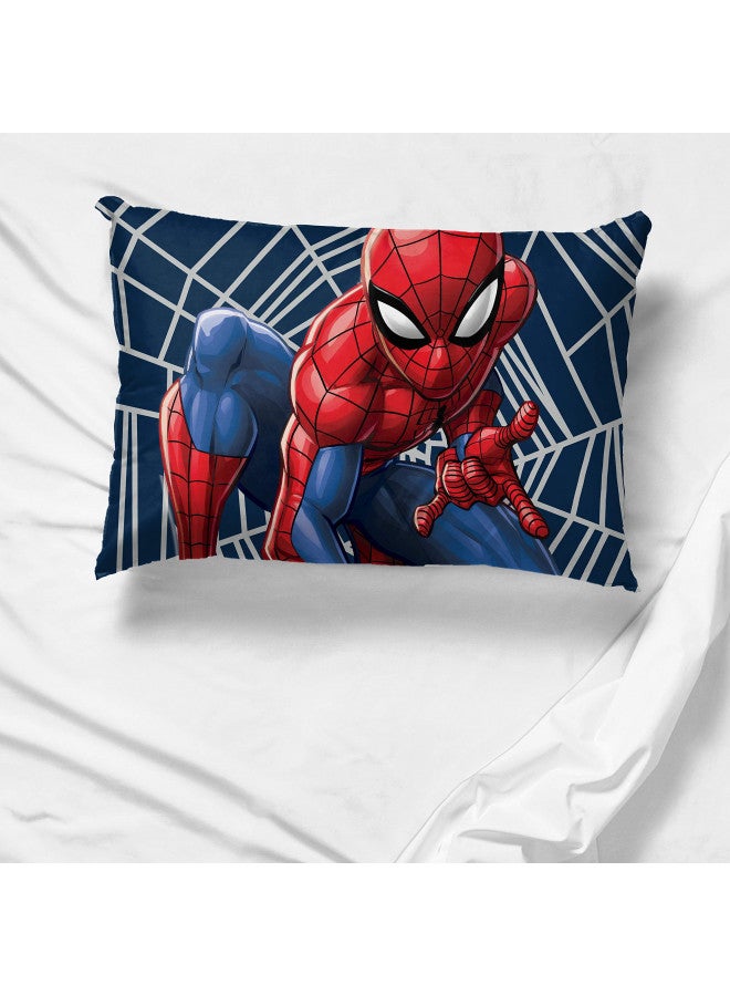 Jay Franco Marvel Spiderman Web Sides 1 Single Reversible Pillowcase - Double-Sided Kids Super Soft Bedding (Official Marvel Product)