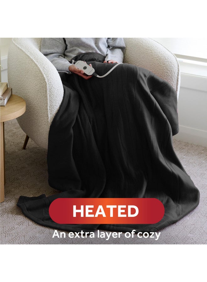 Sunbeam Royal Ultra Night Fog Heated Personal Throw / Blanket, Cozy-Warm, Adjustable Heat Settings