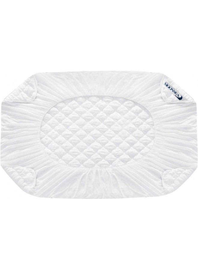 King Size Air Mattress Cover, Thick Quilted Mattress Topper King, Super Soft Breathable and Noiseless Down Alternative Fiber Pillow Top Mattress Pad with Deep Pocket Fits Up to 23 Inch Mattress