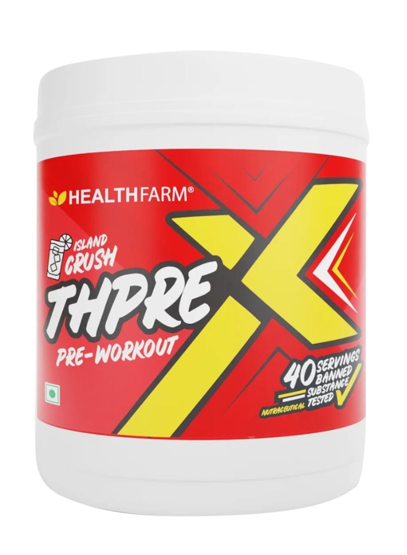 Thprex Pre-Workout Island Crush Flavour 500Gram