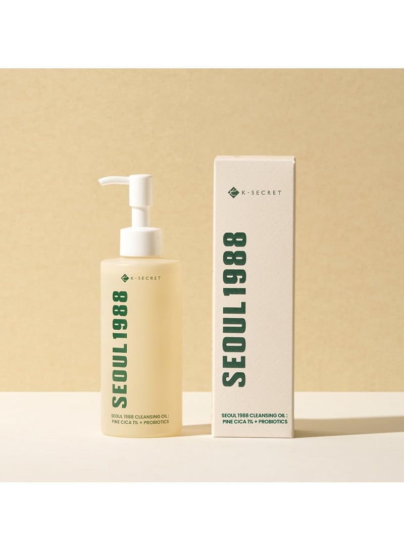 K-SECRET SEOUL 1988 Cleansing Oil : Pine Cica 1% + Probiotics, 200ml/6.76fl.oz.