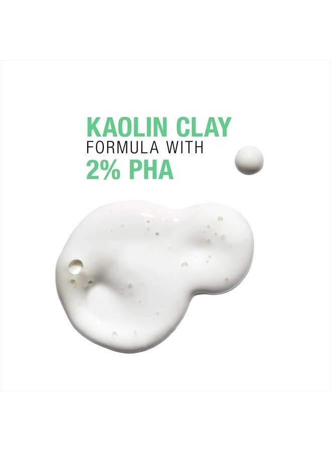 Skin Balancing Kaolin Clay Cleanser with 2% Polyhydroxy Acid, Oily Skin 186mL Mattifying Clay Cleanser