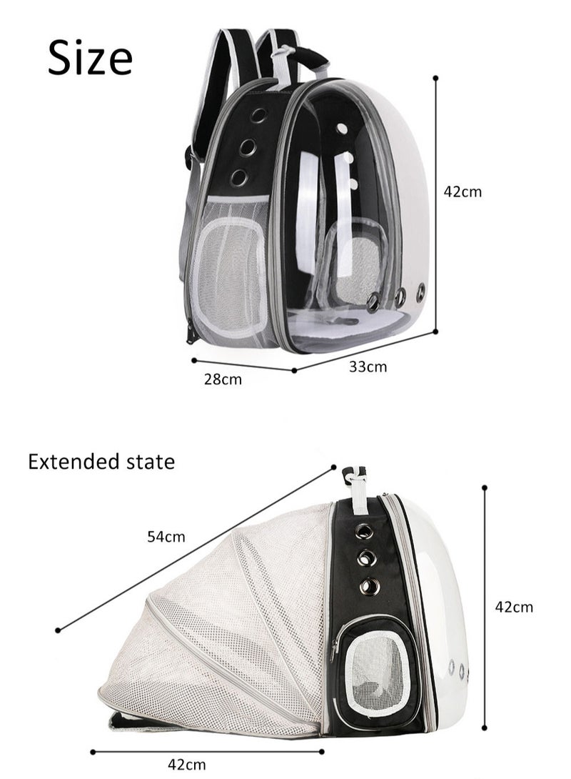 Expandable Bubble Cat Carrier Backpack for Outdoor Traveling