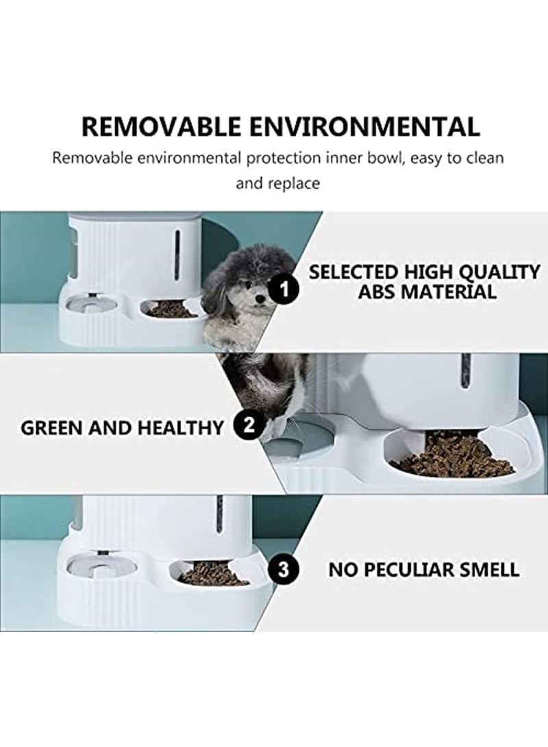 2-in-1 Natural Gravity Automatic Pet Feeder Set