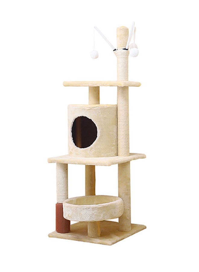 Cat Climbing Frame Beige 40x40x125cm