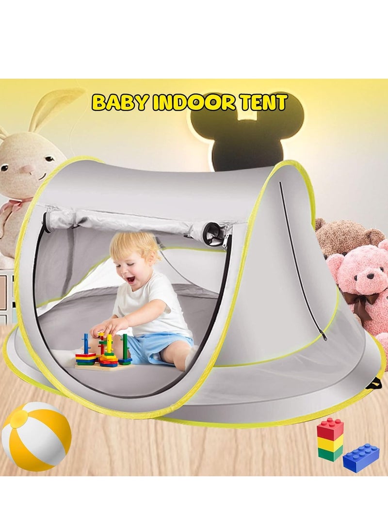 Beach Tent Pop Up Baby Uv Protection Upf 50+ Sun Shade Toddler, Automatic Instant Easy Set Umbrella Traveling Hiking Camping