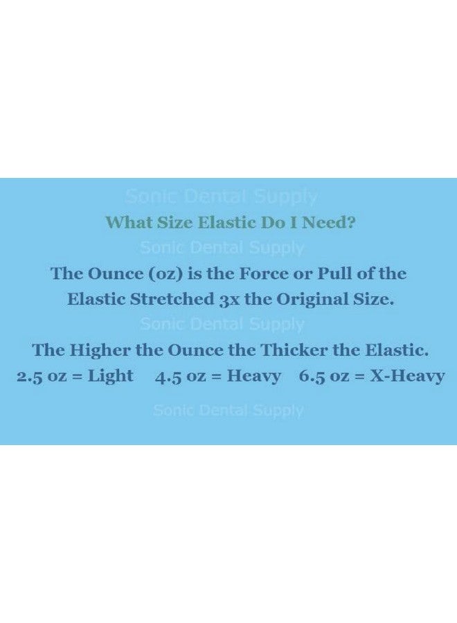 316 Inch Orthodontic Elastic Rubber Bands500 Packclear Latex Free Heavy 4.5 Ounce Small Rubberbands Braces Dreadlocks Hair Braids Tooth Gap Packaging Craftssonic Dentalmade In Usa