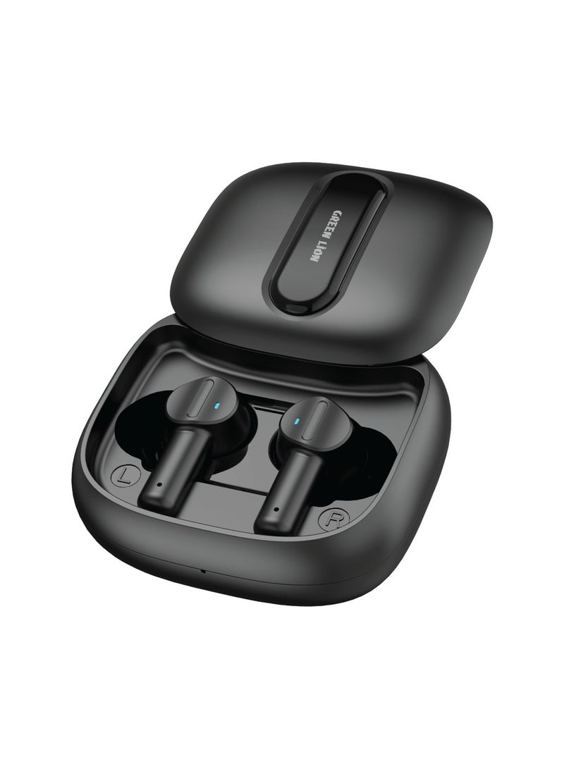 Harmonic True Wireless Earbuds / Long Range Transmission Distance / ENC Noise Reduction / V5.3 Bluetooth / Multi-Function Touch / Low Latency Mode / Considerable Playing Time - Black